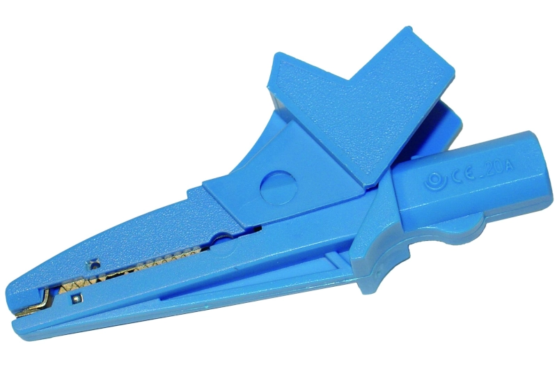 Krokodilklemme, blau, 1 kV, 20 A (WAKROBU20K02)